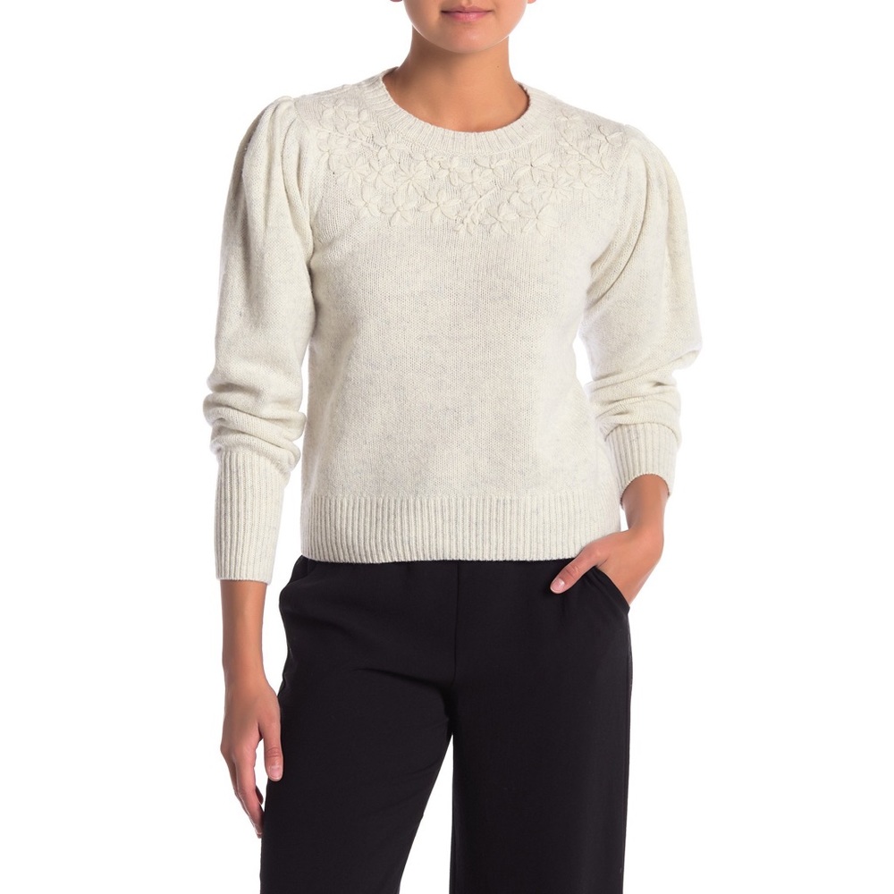 Rebecca Taylor | La Vie Pleated Shoulder Sweater